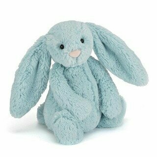 Jellycat Bashful Aqua Bunny (Med)