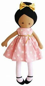 Alimrose Maggie Doll - Pink Polka