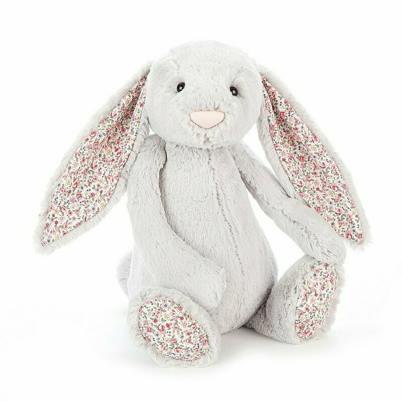 Jellycat Bashful Blossom Silver Bunny (Med)