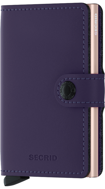 Secrid Miniwallet - Matte Purple-Rose