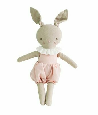 Alimerose Rosie Bunny Pink Linen 30cm
