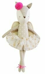 Alimrose Merry Angel Linen Deer 40cm