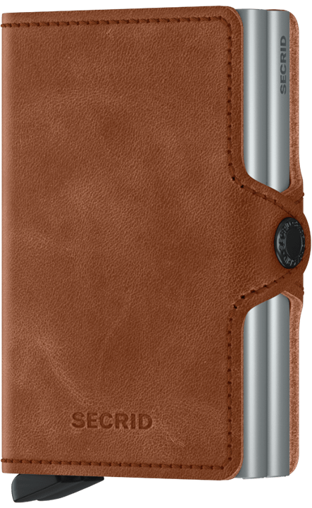 Secrid Twinwallet Vintage Cognac-Silver