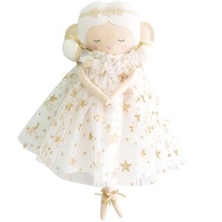Alimrose Willow Angel Doll 38cm Ivory Gold Star