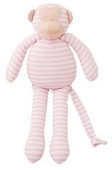 Alimrose Musical Monkey - 34cm Pink Stripe (Let It Be)