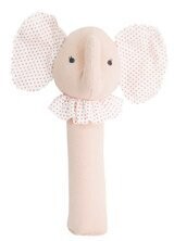 Alimrose Baby Elephant Squeaker Pink