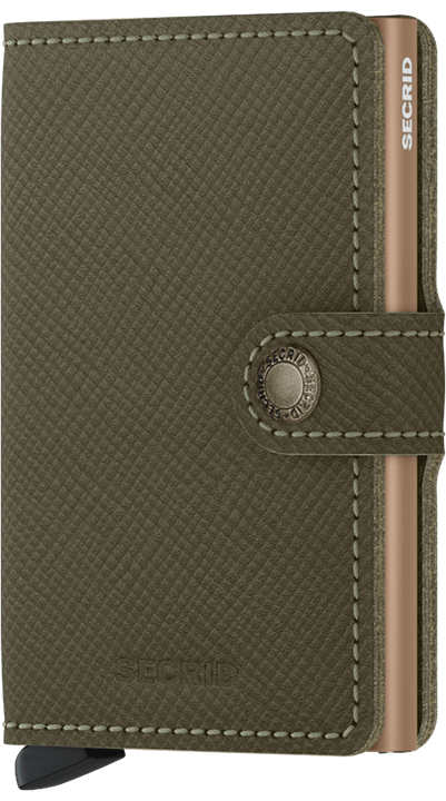 Secrid Miniwallet - Saffiano Olive