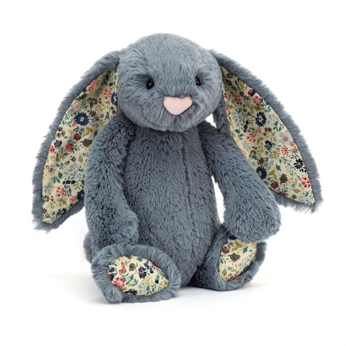 Jellycat Blossom Bunny Dusky Blue (Med)