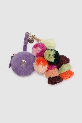 The Wolf Gang Sahara Keychain Coin Purse – Lilac Suede
