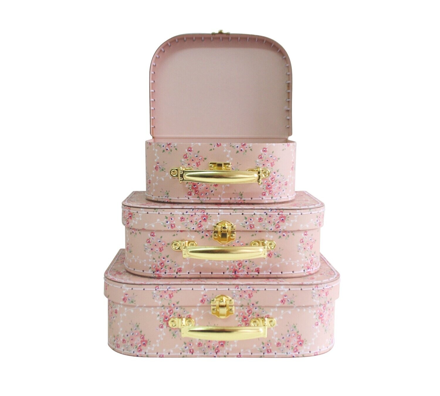 Alimrose Carry Case Pink Floral Wreath - Large