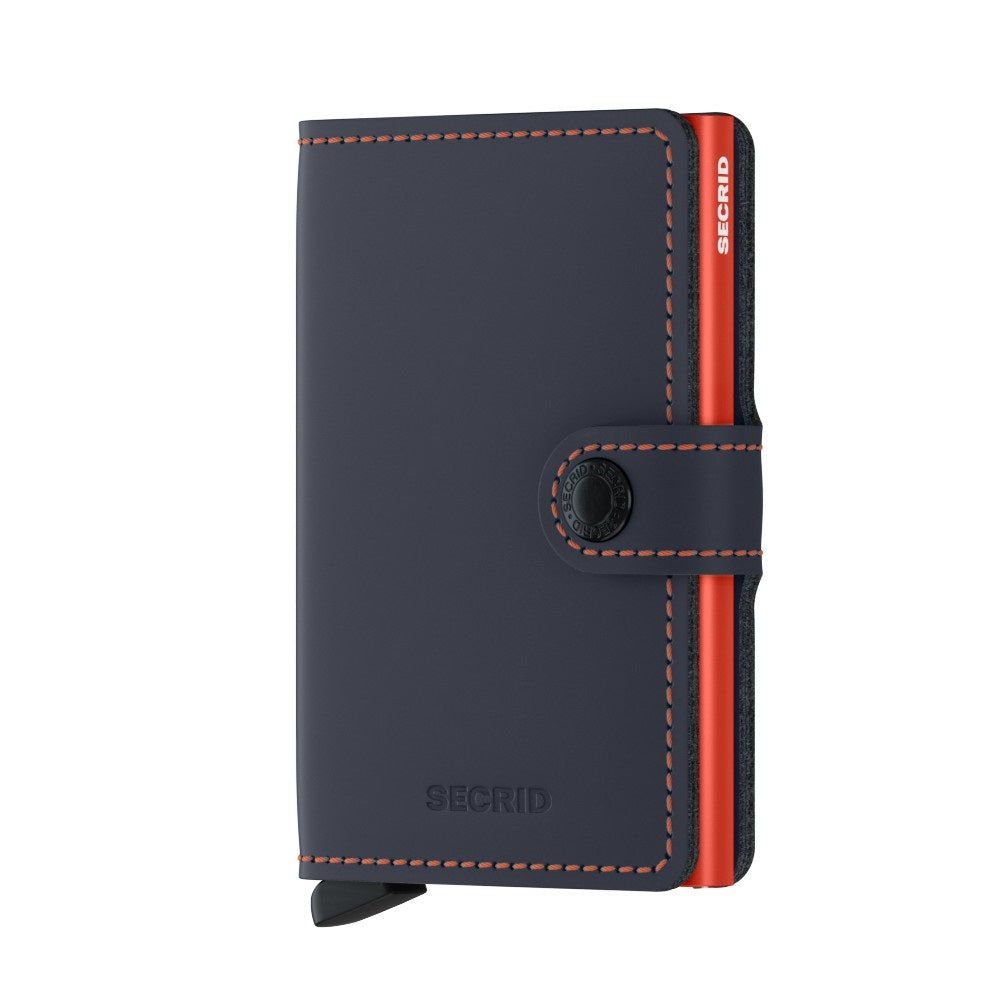 Miniwallet Matte Nightblue & Orange