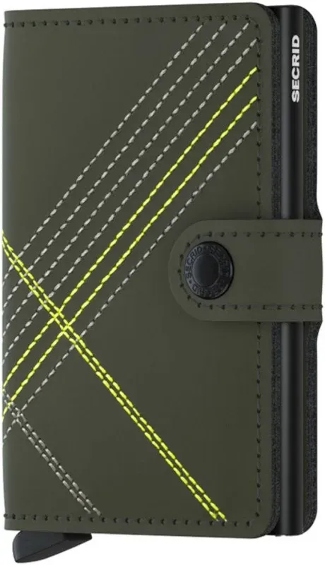 Miniwallet Stitch Linea Lime