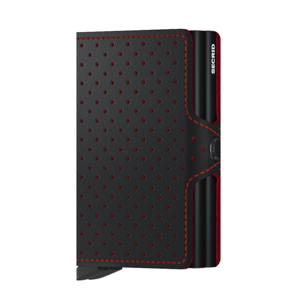 Twinwallet Perforated Black-Red