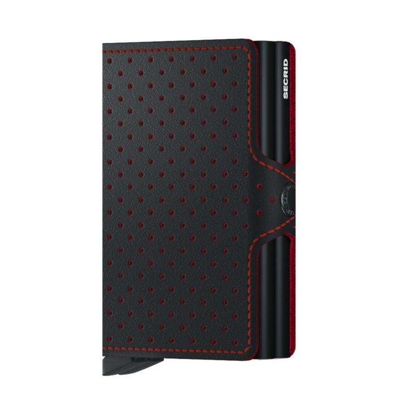 Twinwallet Perforated Black-Red