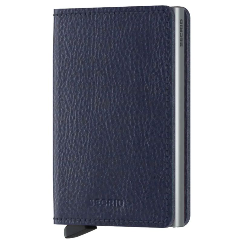 Slimwallet Veg Navy-Silver