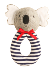 Alimrose Koala Grab Rattle 16cm Navy