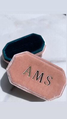 Eclair Velvet Ring/Earrings Box