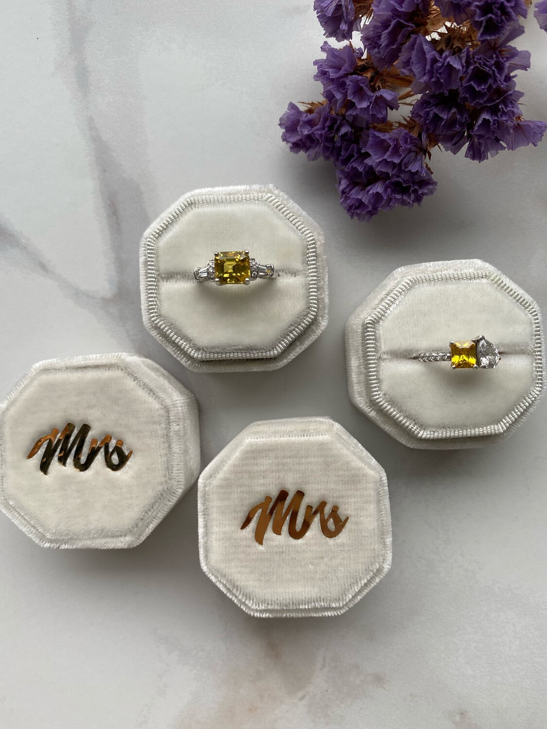 MRS Luxe Velvet Ring/Earrings Box