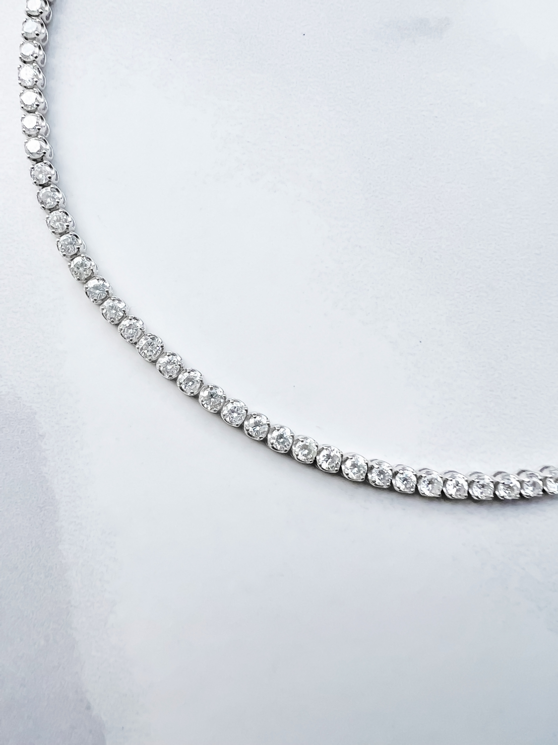 Tennis Bracelet 3cts White Diamond in 18k Gold