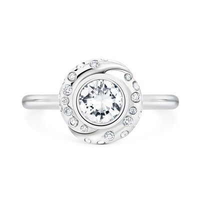 Bold Balance Twinkle 0.90cts Round Diamond Ring