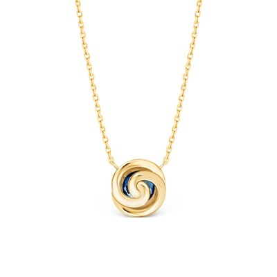 Bold Balance 0.97ct Round Sapphire Pendant