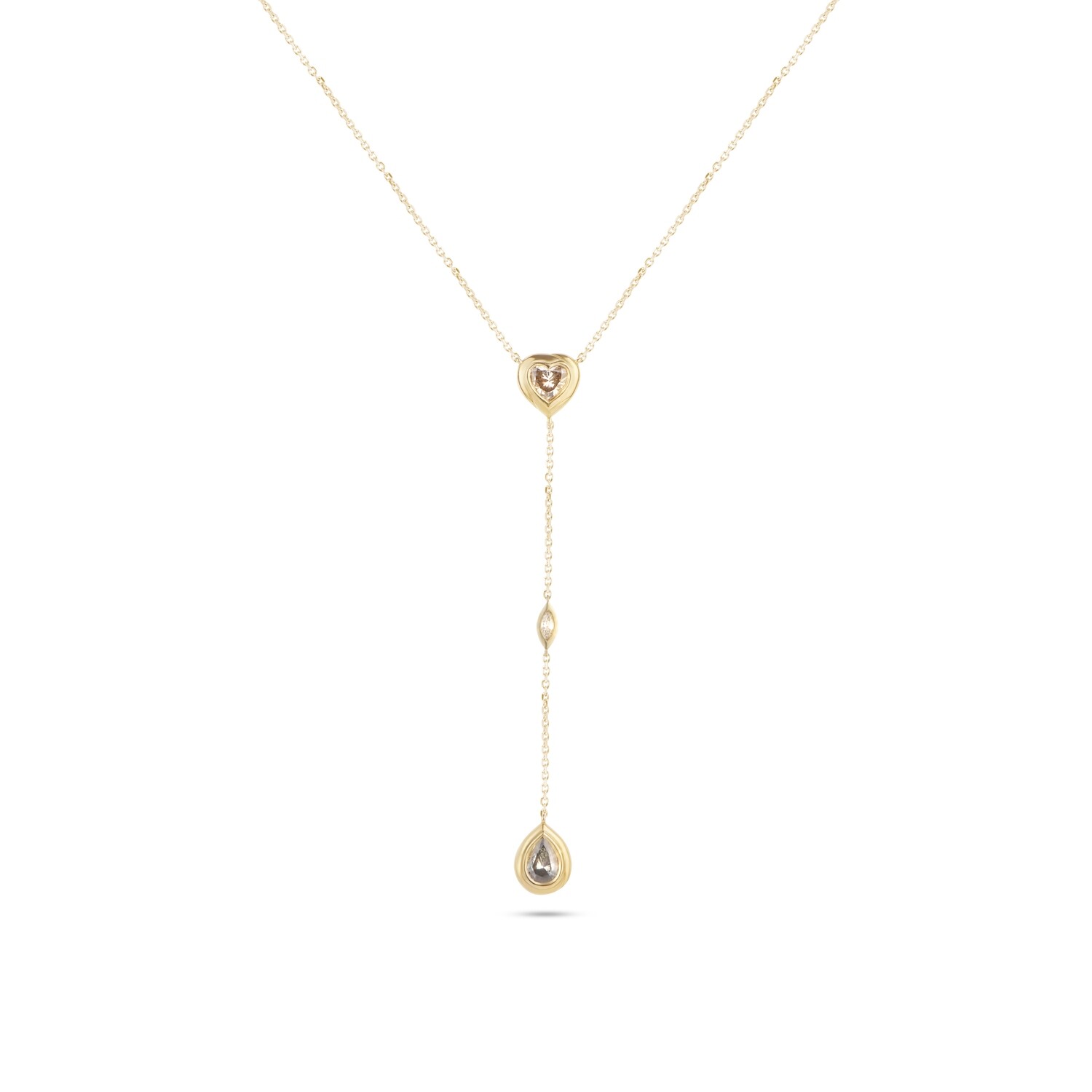 Bold Balance 1.38cts Fancy Coloured Diamonds Pendant