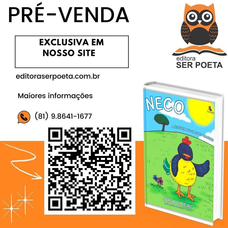 PRE-VENDA NECO A HISTÓRIA DE UM GALO CANTOR