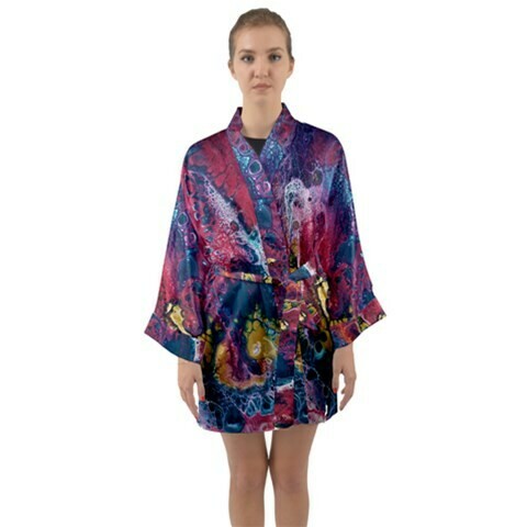 Satin Kimono - Long Sleeve