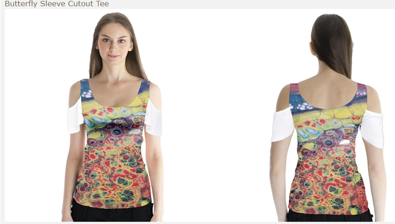 Butterfly Sleeve Cutout Tee