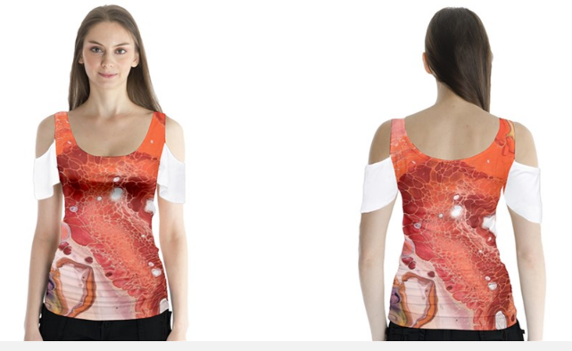 Butterfly Sleeve Cutout Tee