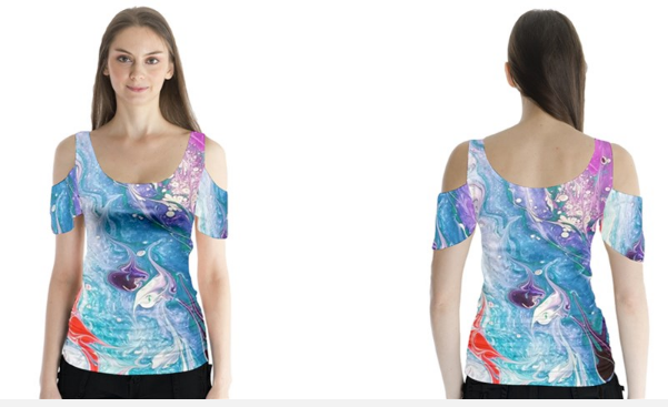 Butterfly Sleeve Cutout Tee