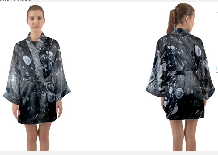 Satin Kimono - Long Sleeve