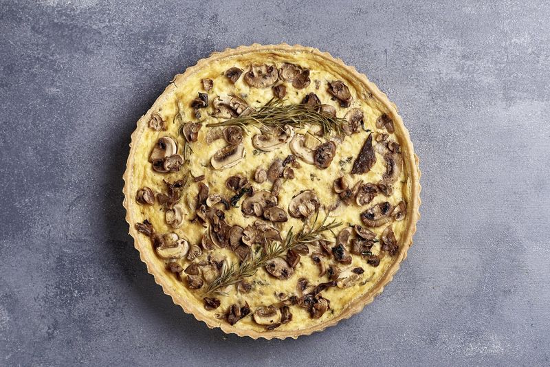 quiche champignon aus herbes