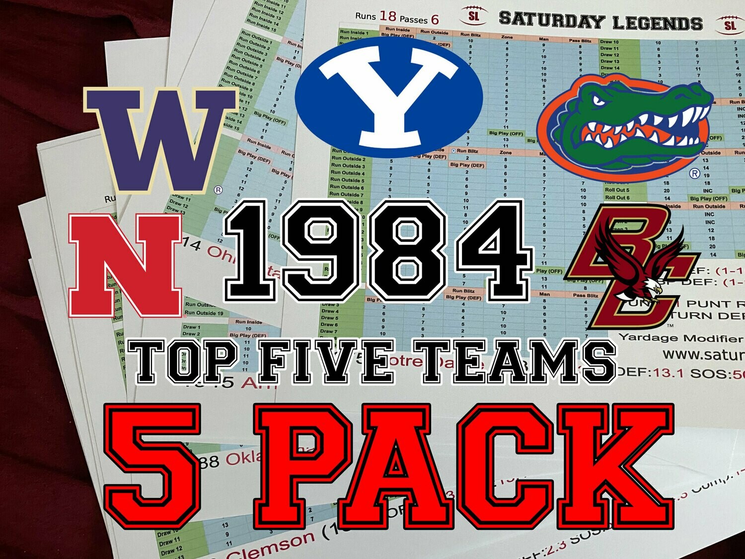 1984 Top 5 Teams pack