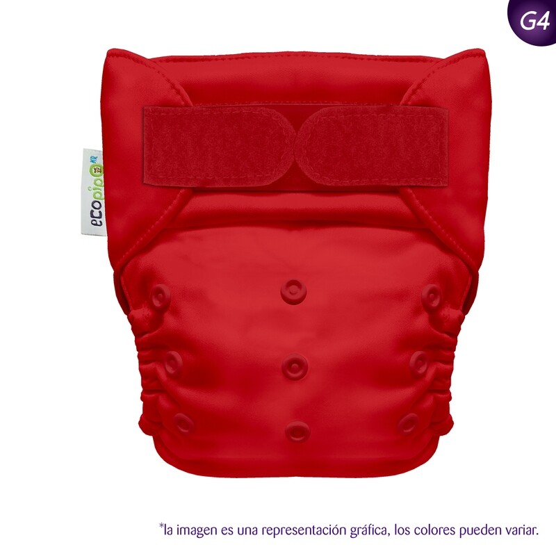 Pañal G4 Rojo (Velcro)
