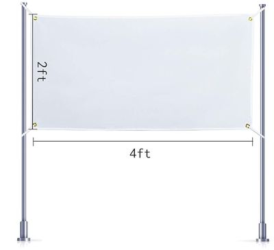 Blank 2ft x 4ft Polyester Banner