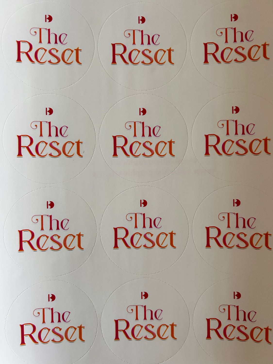 1-Sheet of 12  2"Inch Stickers