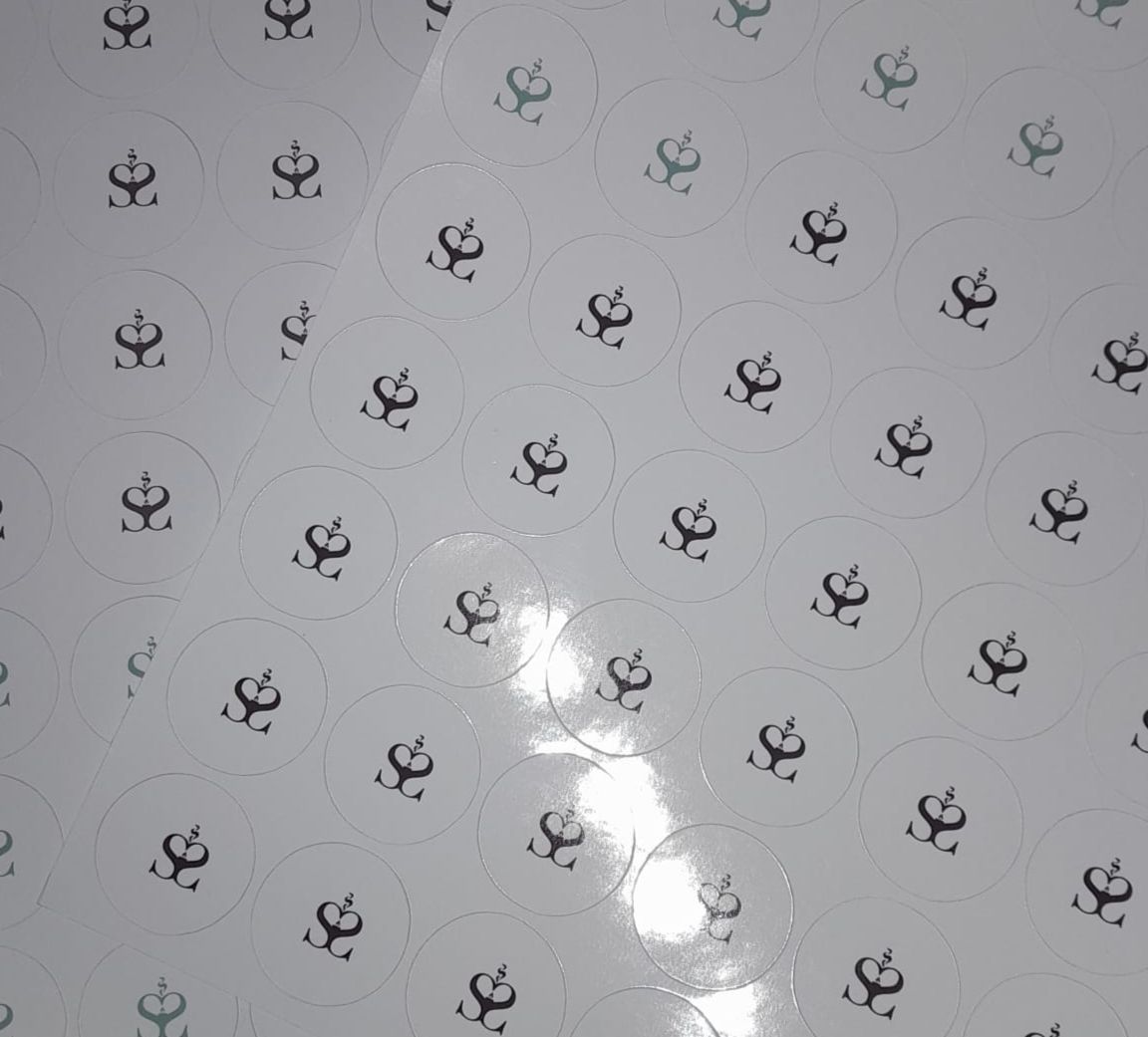1 Sheet of 1" Stickers - 80 stickers on a sheet