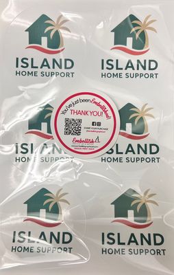 Sheet of 6 - 3.5" circle stickers