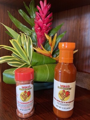 Mike's Famous Huli Chicken Hawaiian Rub and Sauce combo!