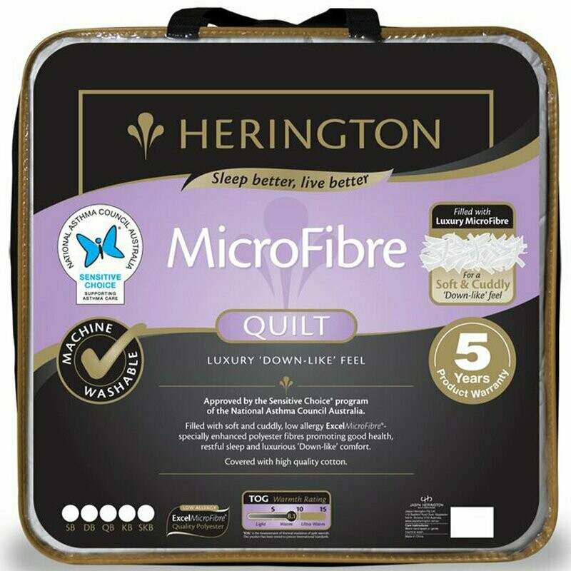 Herington Microfibre Quilt - Queen