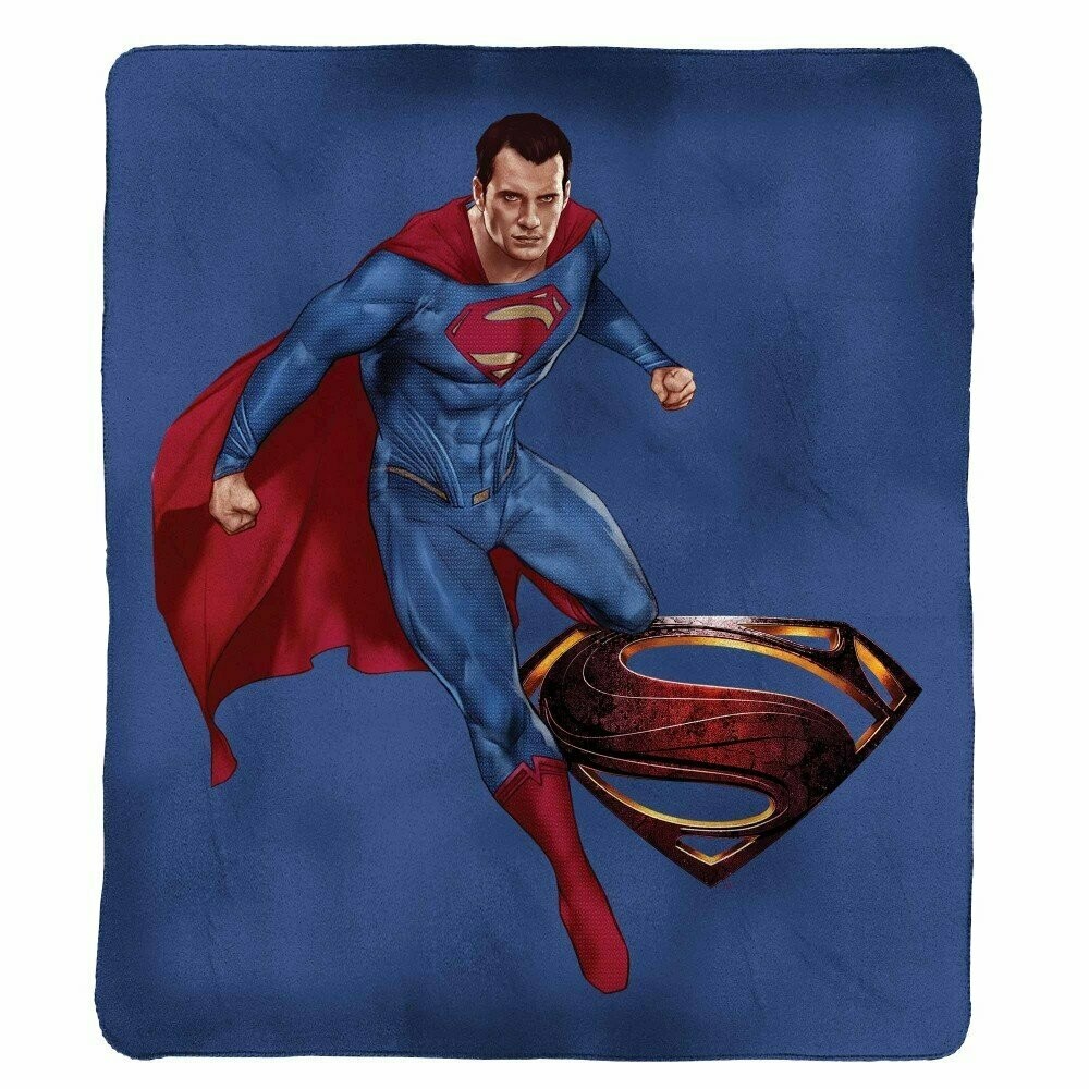Superman Printed Polar Fleece Throw Rug Blanket
