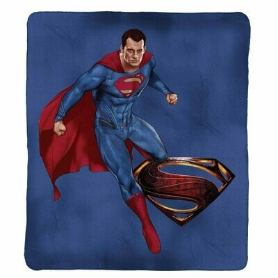 Superman Printed Polar Fleece Throw Rug Blanket