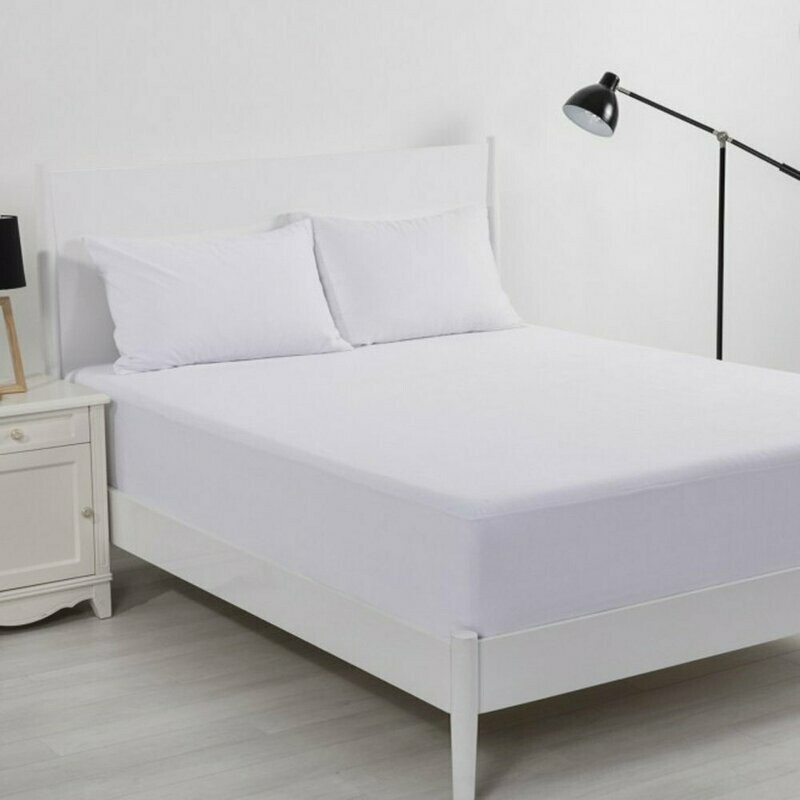 Deluxe Waterproof Cotton Velour Mattress Protector Queen