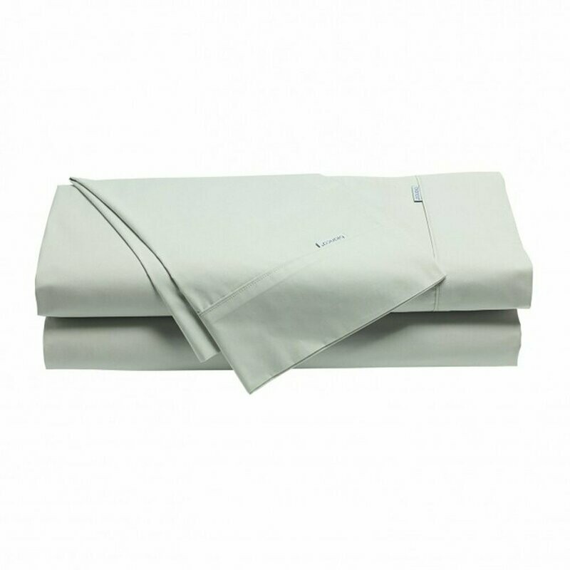 Heston 300 Thread Count Cotton Percale Sheet Sets by Bianca | Silver