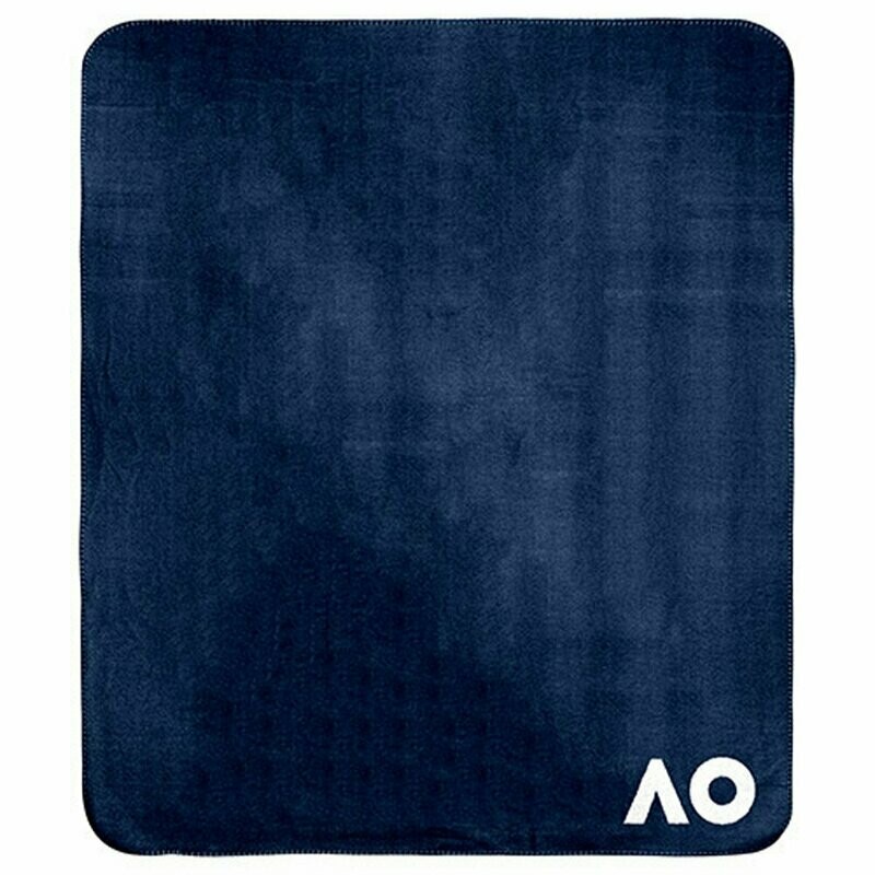 Australian Open Polar Fleece Throw Rug Navy