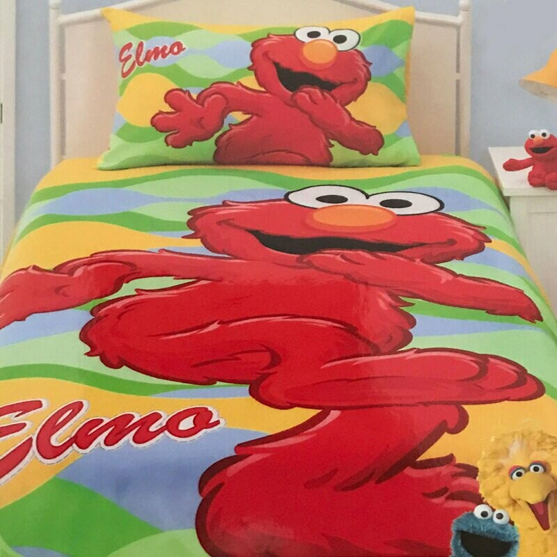 Elmo Sesame Street Kids Quilt Cover Set: Single
