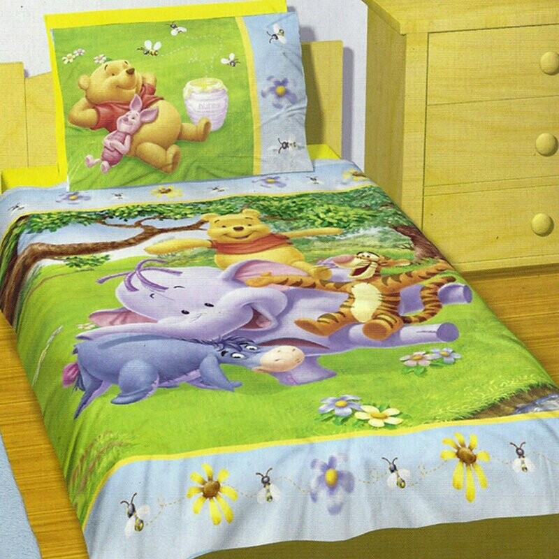 Winnie The Pooh Quilt Cover Set: Double