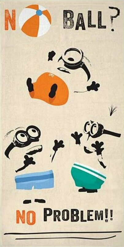 Despicable Me Minion Beach Towel. No Ball No Problem