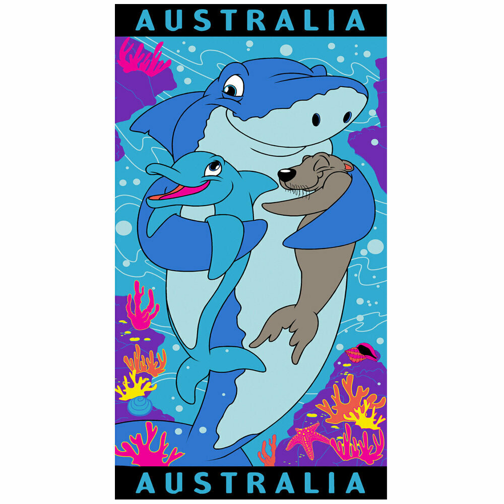 Hugging Sharks Kids Beach | Pool Bath Towel